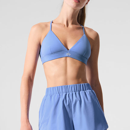 alo Women's Playmaker Dolphin Short - Crystal Clear Blue