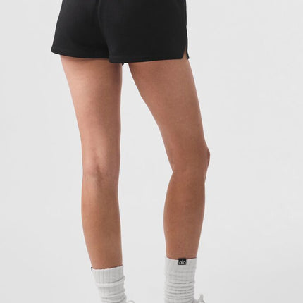 alo Women's Low Key Sweat Short - Black