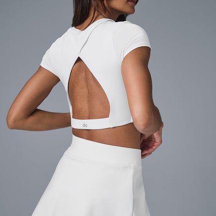 alo Women's Alosoft Backspin Skirt - White