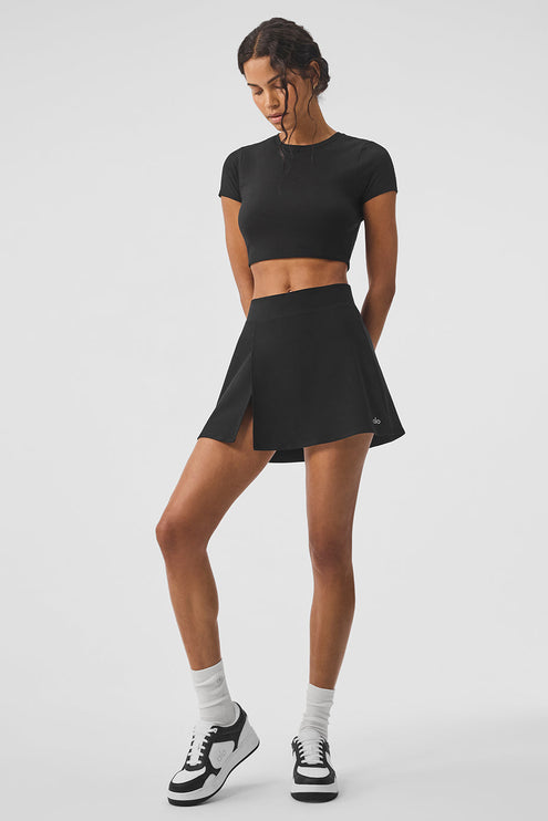 alo Women's Alosoft Backspin Skirt - Black