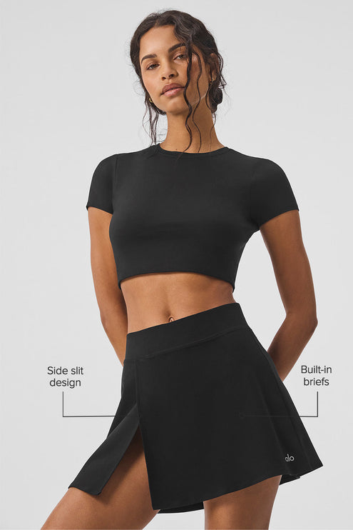alo Women's Alosoft Backspin Skirt - Black