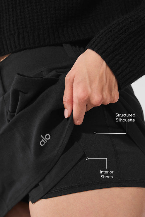 alo Women's Good Days Mini Skirt - Black