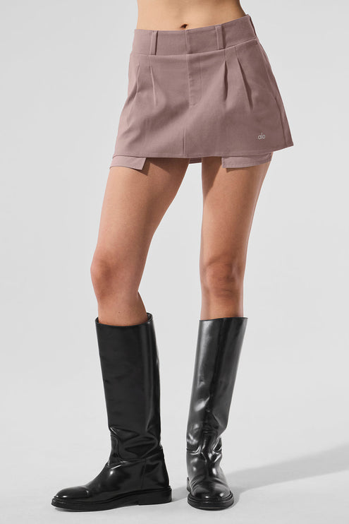 alo Women's Good Days Mini Skirt - Mushroom