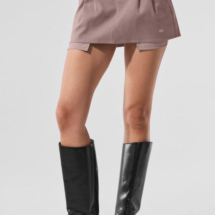 alo Women's Good Days Mini Skirt - Mushroom