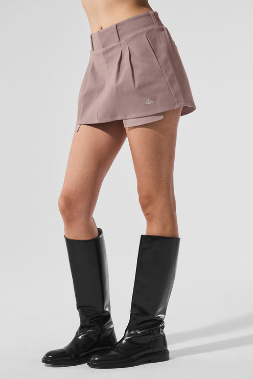 alo Women's Good Days Mini Skirt - Mushroom