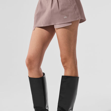 alo Women's Good Days Mini Skirt - Mushroom