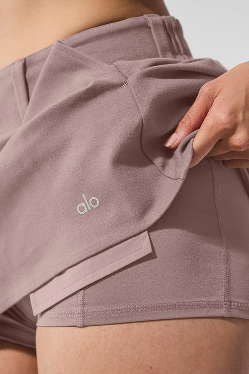 alo Women's Good Days Mini Skirt - Mushroom