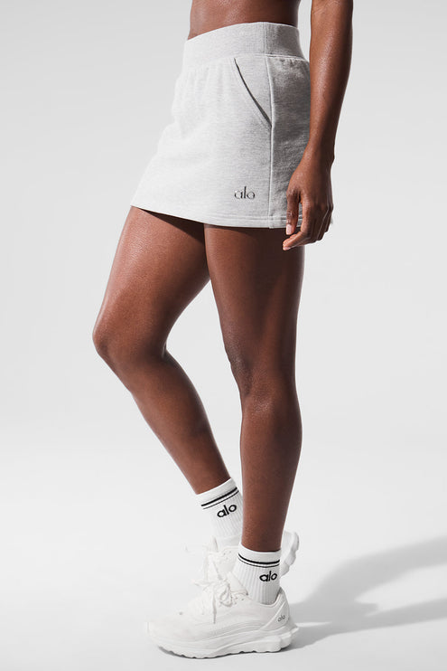 alo Women's Accolade Skirt - Athletic Heather Grey
