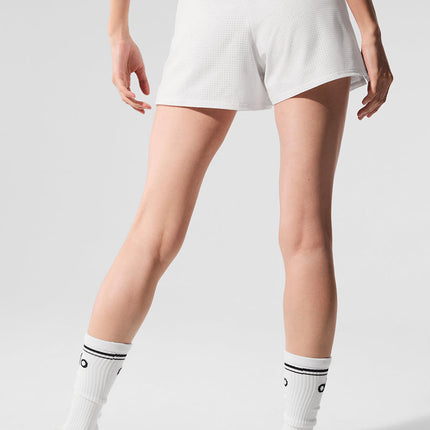 alo Women's Mesh Mirage Short - White