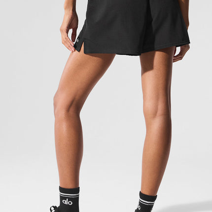 alo Women's Mesh Mirage Short - Black