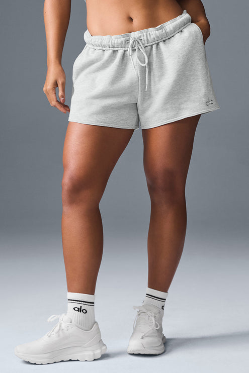 alo Women's Accolade Short - Athletic Heather Grey