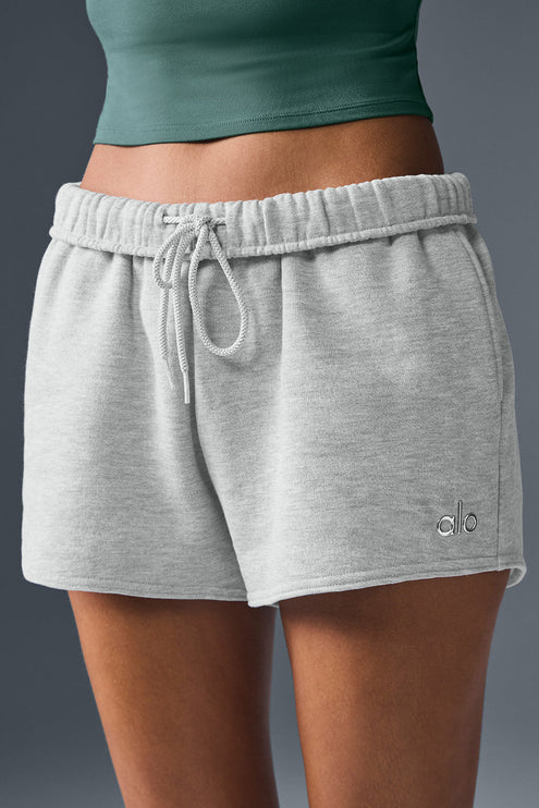 alo Women's Accolade Short - Athletic Heather Grey