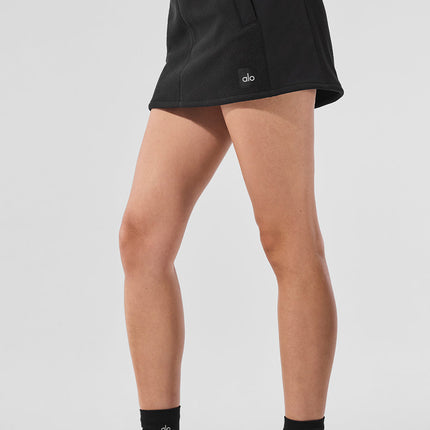 alo Women's Polar Fleece Wintry Mix Skirt - Black