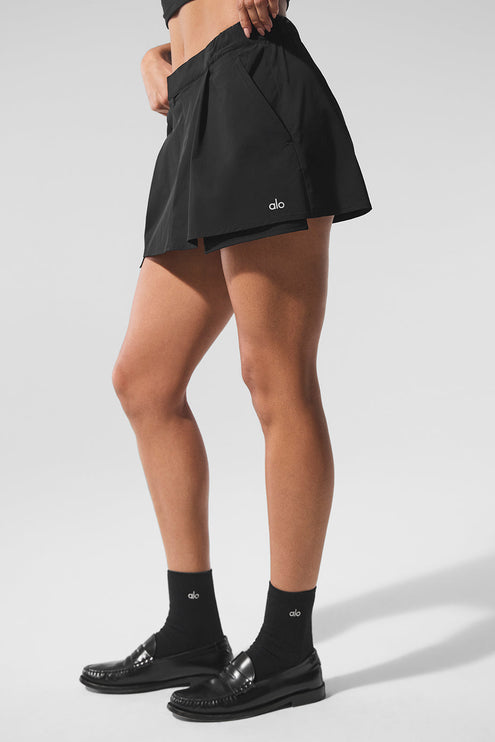 alo Women's Flip It Mini Skort - Black