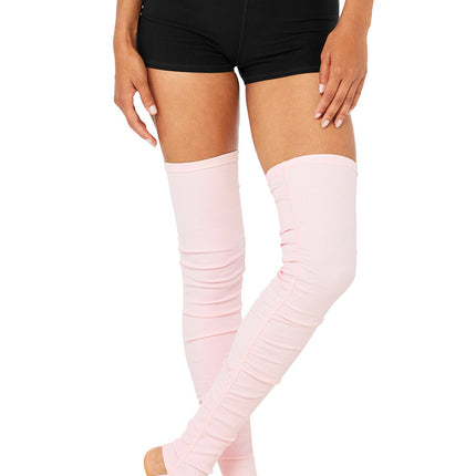 alo Women's Goddess Leg Warmer - Powder Pink