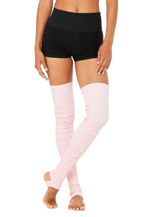 alo Women's Goddess Leg Warmer - Powder Pink
