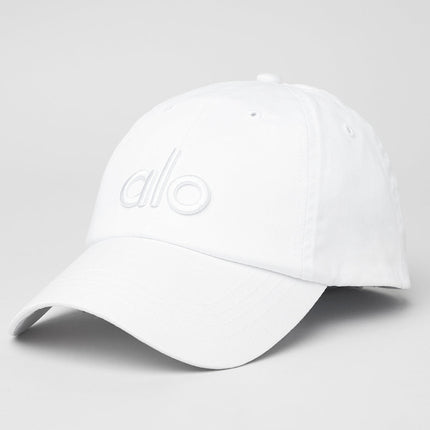 alo Men's Off-Duty Cap - Bright White/White