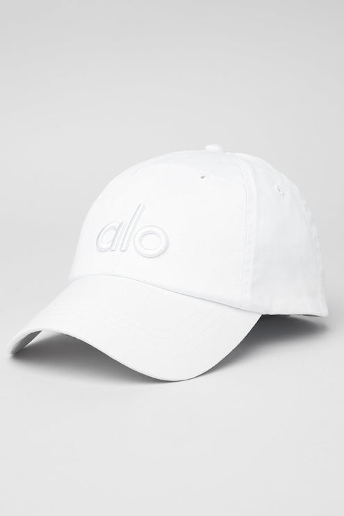 alo Men's Off-Duty Cap - Bright White/White
