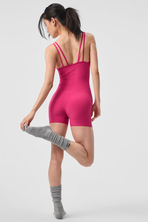 alo Women's Alosoft Suns Out Onesie - Pink Summer Crush