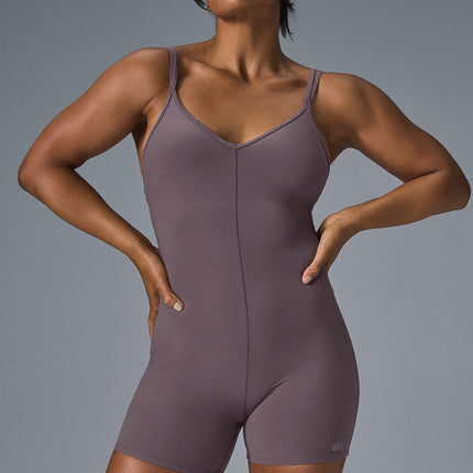 alo Women's Alosoft Suns Out Onesie - Raisinette