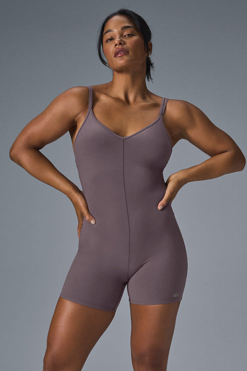 alo Women's Alosoft Suns Out Onesie - Raisinette