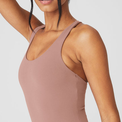 alo Women's Sleek Back Bodysuit - Smoky Quartz