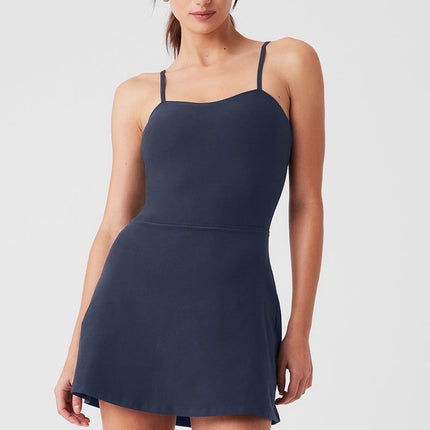 alo Women's Alosoft Courtside Tennis Dress - Navy