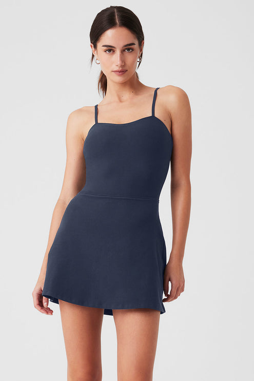 alo Women's Alosoft Courtside Tennis Dress - Navy