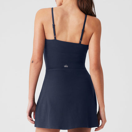 alo Women's Alosoft Courtside Tennis Dress - Navy
