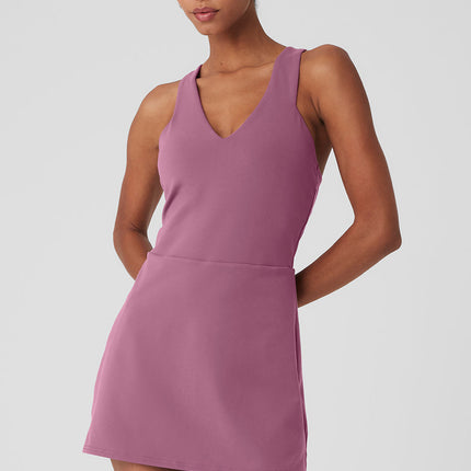 alo Women's Airbrush Real Dress - Soft Mulberry