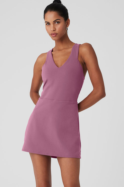 alo Women's Airbrush Real Dress - Soft Mulberry
