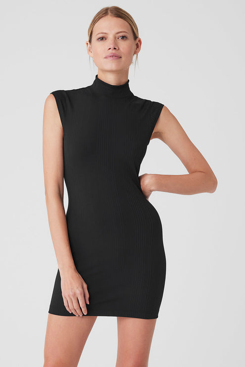 alo Women's Run It Back Dress - Black
