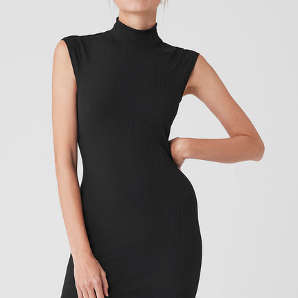 alo Women's Run It Back Dress - Black