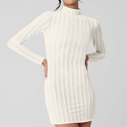alo Women's Euphoria Long Sleeve Dress - Ivory
