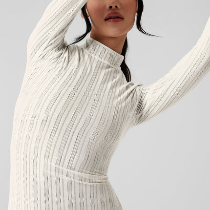 alo Women's Euphoria Long Sleeve Dress - Ivory
