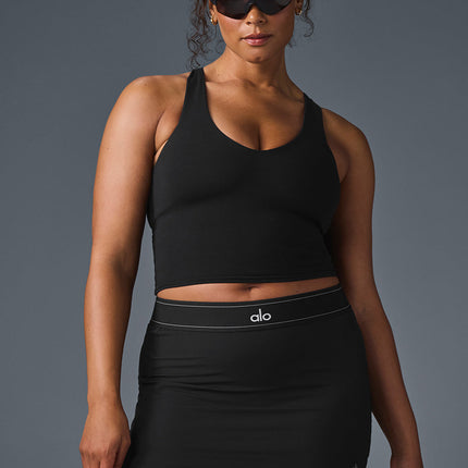 alo Women's Airbrush Real Bra Tank - Black