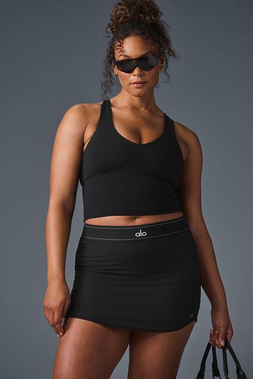 alo Women's Airbrush Real Bra Tank - Black