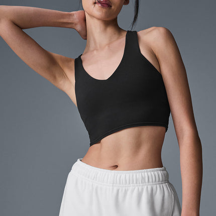 alo Women's Airbrush Real Bra Tank - Black