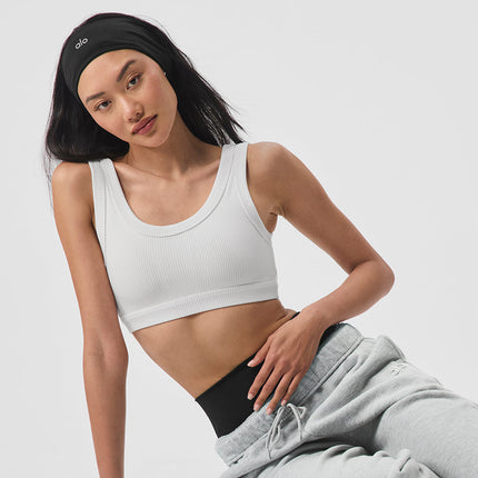 alo Women's Wellness Bra - White