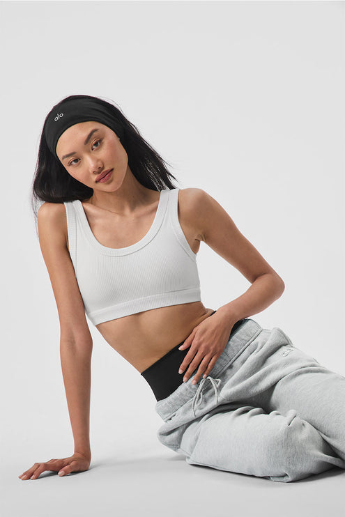 alo Women's Wellness Bra - White
