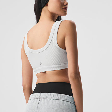 alo Women's Wellness Bra - White