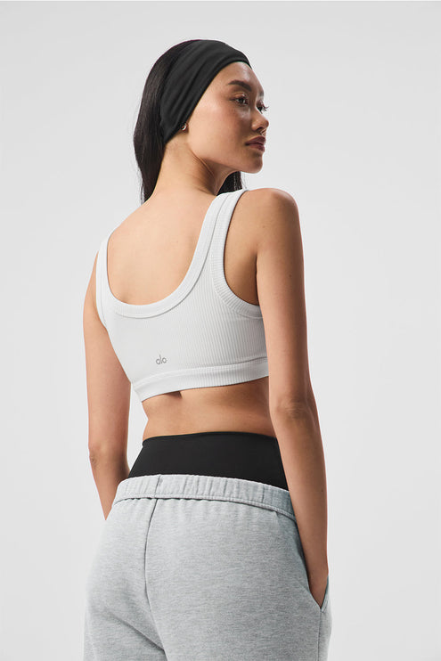 alo Women's Wellness Bra - White