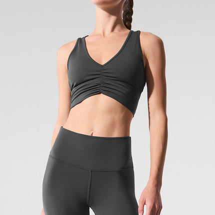 alo Women's Wild Thing Bra - Anthracite