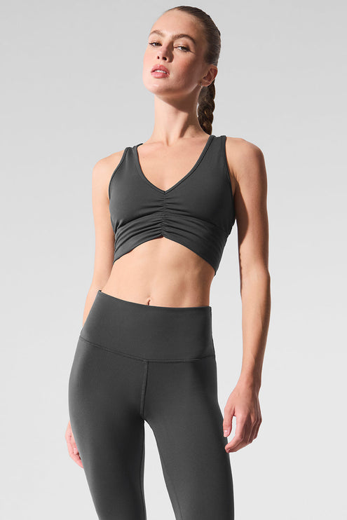 alo Women's Wild Thing Bra - Anthracite