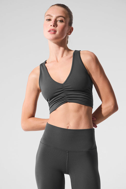 alo Women's Wild Thing Bra - Anthracite