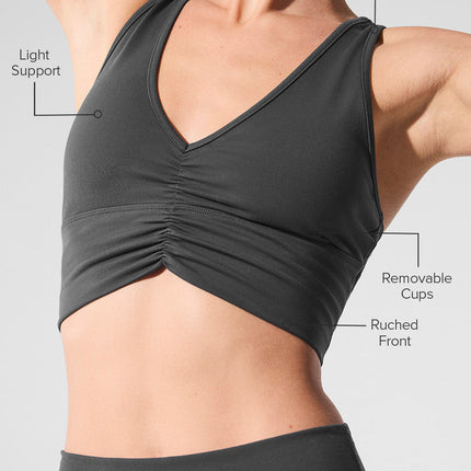 alo Women's Wild Thing Bra - Anthracite