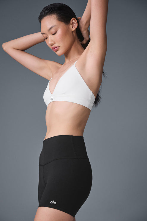 alo Women's Splendor Bra - White/Black