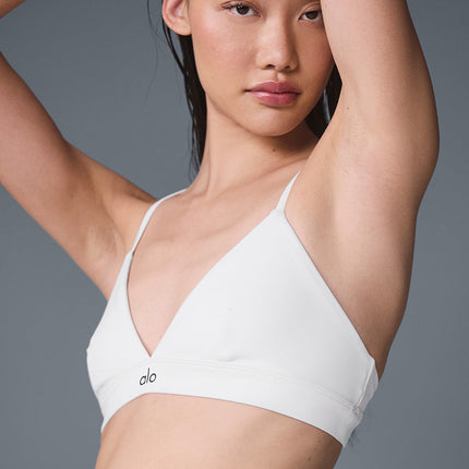 alo Women's Splendor Bra - White/Black