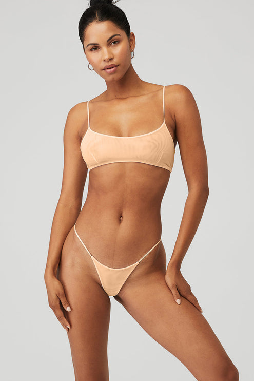 alo Women's Airmesh Venus Bralette - Champagne