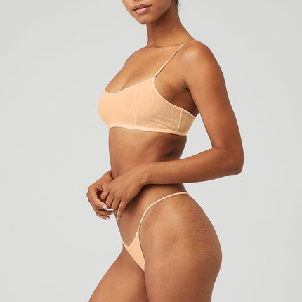 alo Women's Airmesh Venus Bralette - Champagne